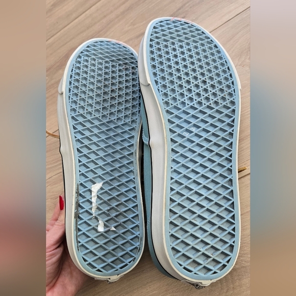 Mens Van's blue Authentic Brushed twill sneaker - Picture 7 of 8